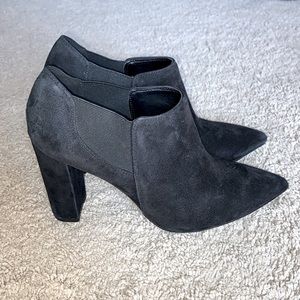 Marc Fisher Pointed Toe Suede Ankle Boots
